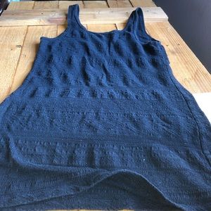 Black patterned tank top